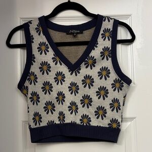 Floral Knit Crop Top